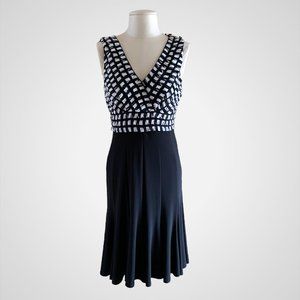 Joseph Ribkoff Black and White Cocktail Dress